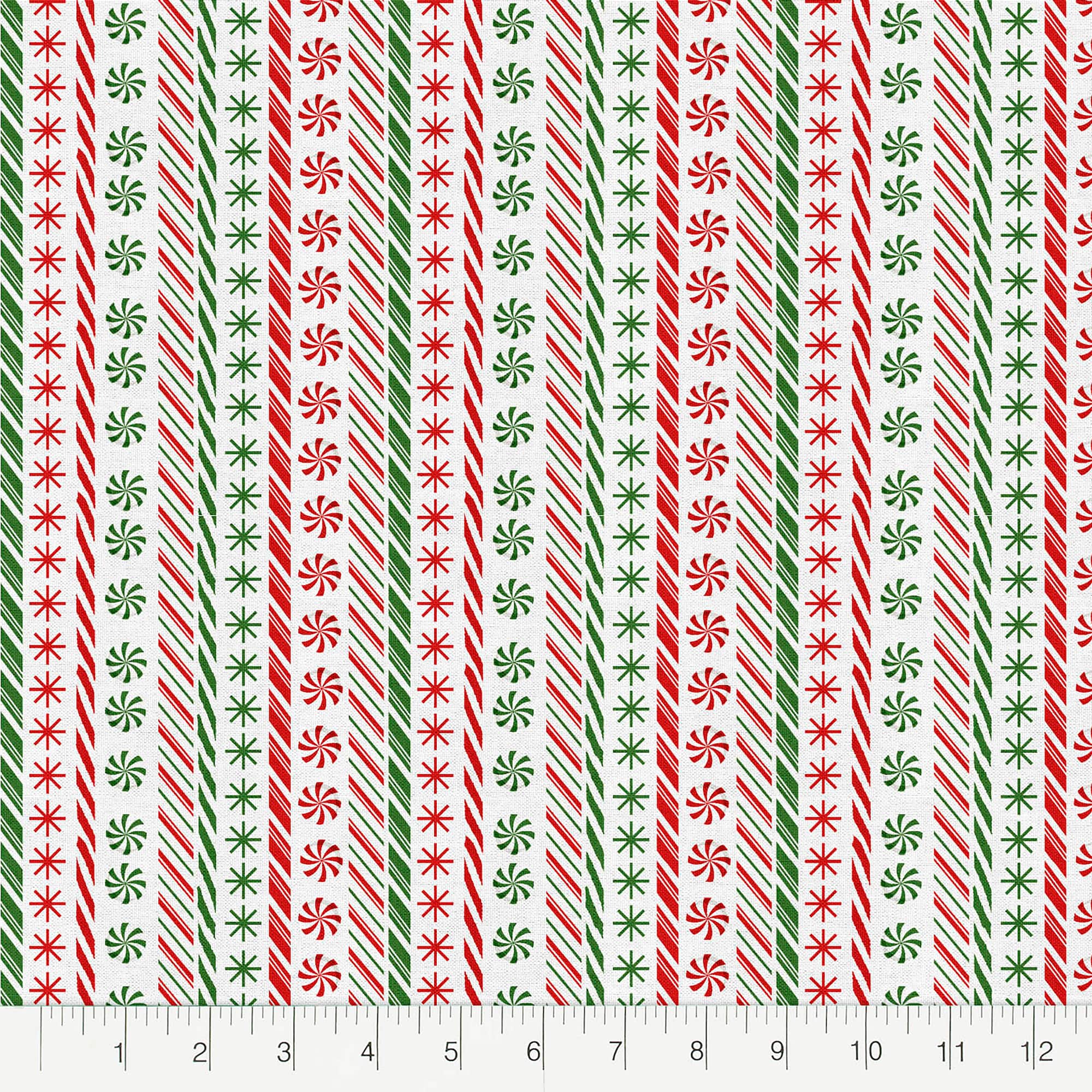 Fabric Editions Peppermint Stripe Cotton Fabric